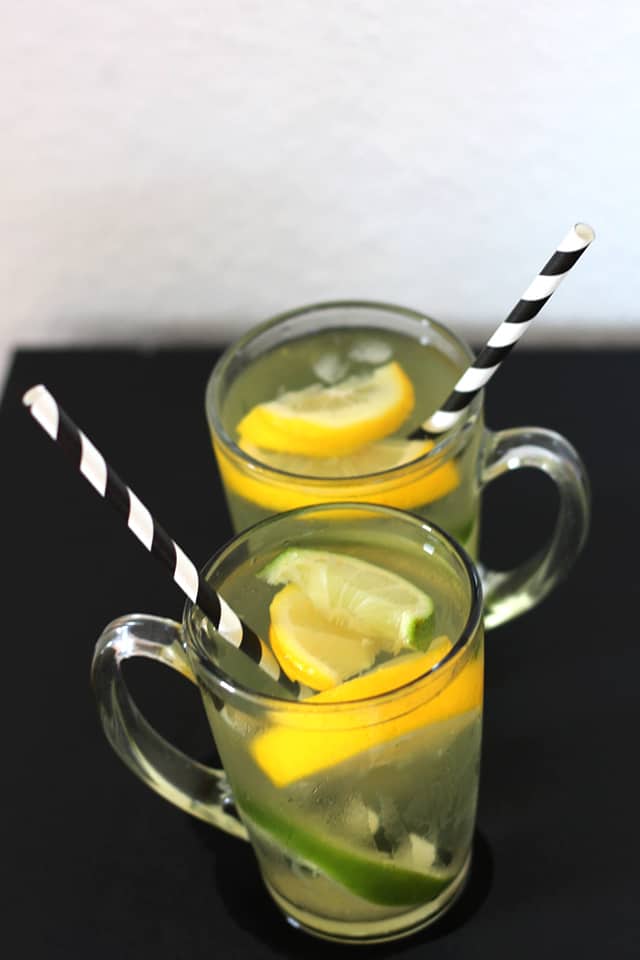 Gesunder Eistee Rezept Grüner Tee Sencha Zitrone Limette 