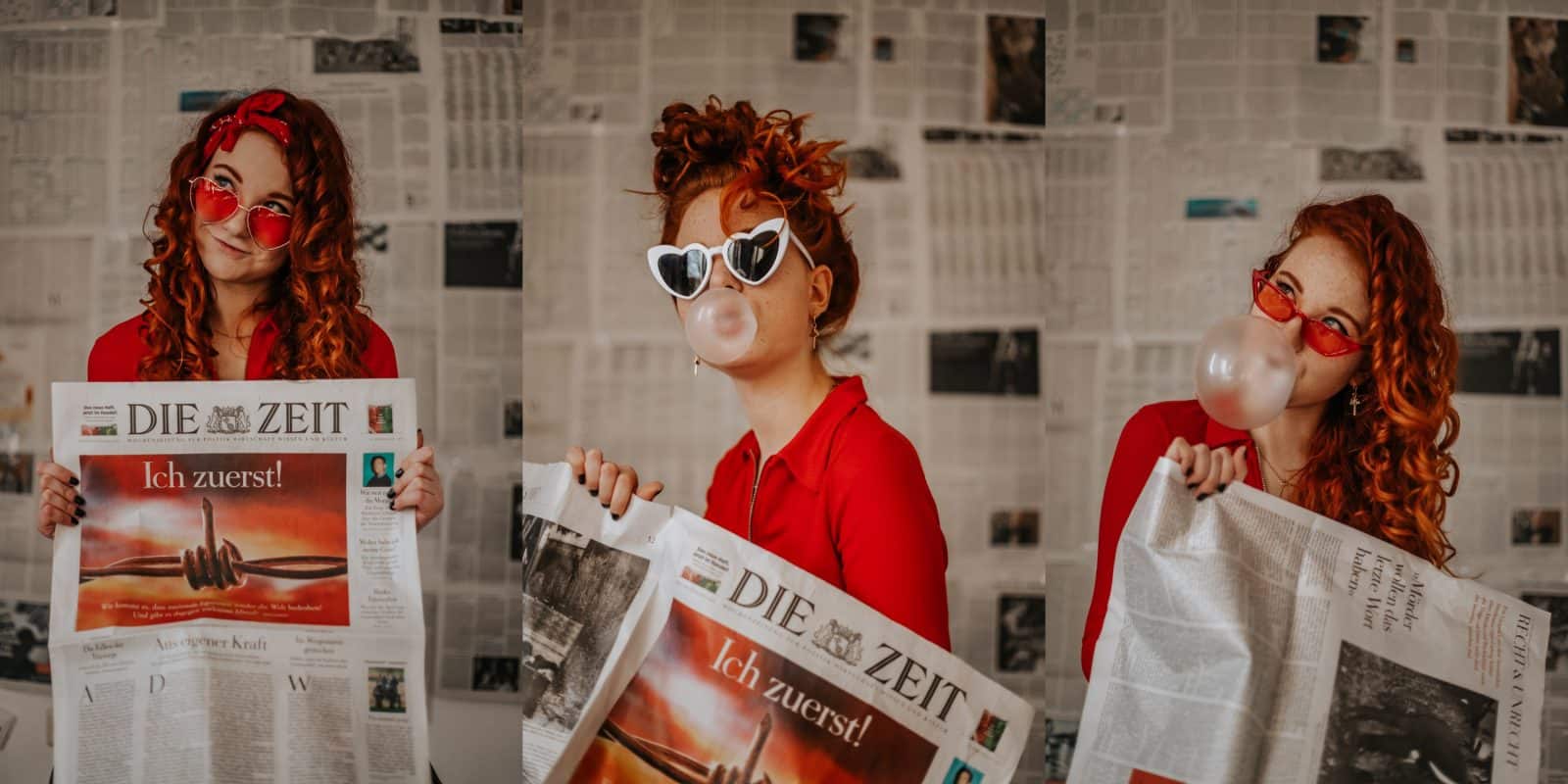 Zeitungspapier günstige Fotos zuhause Low Budget Fotografie Fee Schoenwald