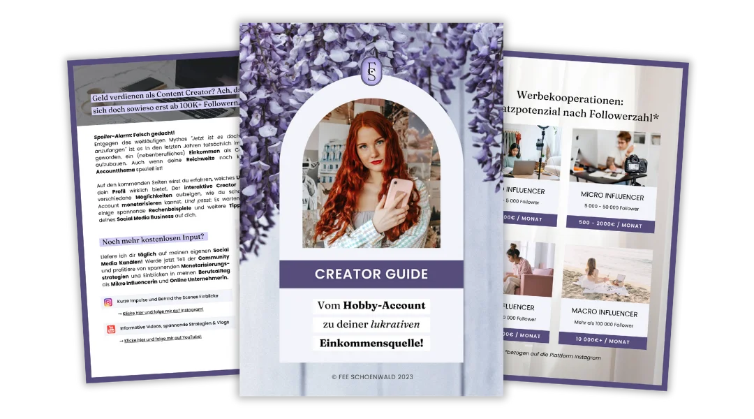 Vorschau der Seiten des kostenlosen Creator Guide